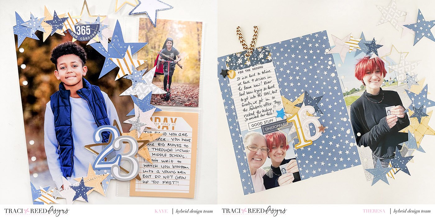 Theresa Moxley Traci Reed Designs Creative Team August Layout Wrap Up